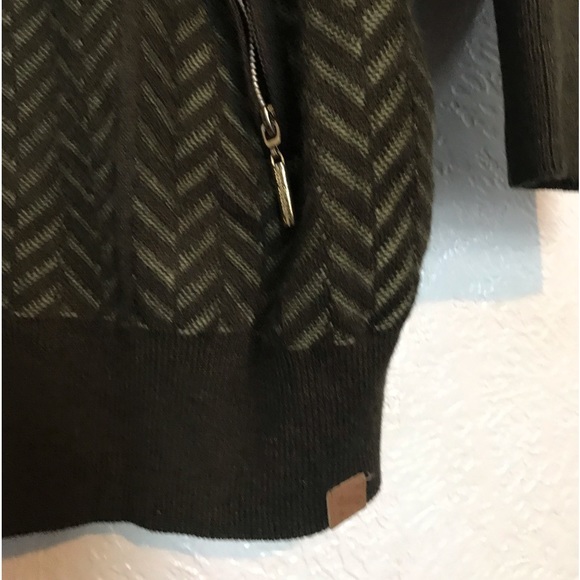 Vintage Silversilk Mens Green Textured Button Cardigan Sweater Size 3XL - Picture 5 of 9